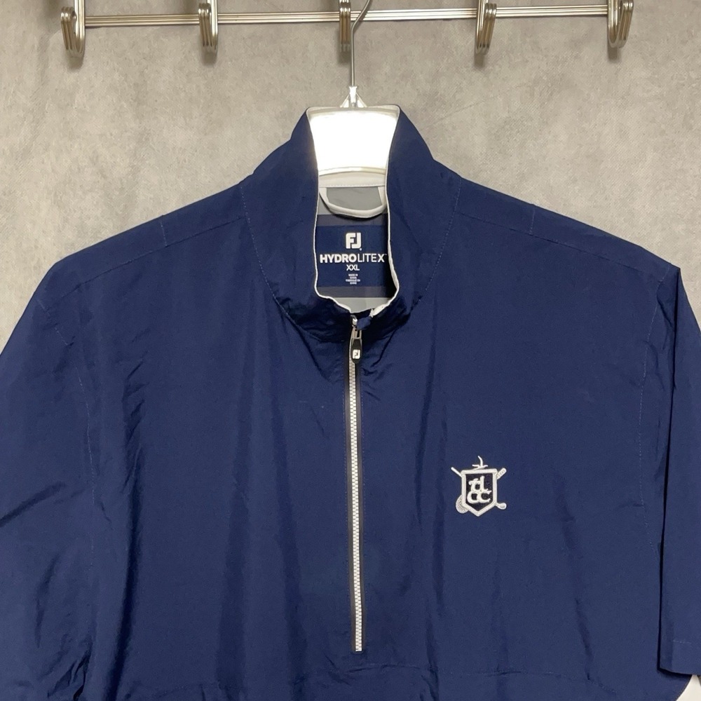 NWOT Footjoy Jacket Men XXL Blue HydroLite X Softshell Golf Rain Windbreaker Zip